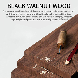 Artigianato personalizzato noce nera serie in legno massello prodotti Base fragranza in legno espanso arredamento per la casa artigianato - Product Image 5