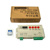 Kontroler LED Pixel K-1000S dengan Remote Kontrol Nirkabel RF 29 Tombol K1000S K1000 Strip Ws2811 yang Dapat Diprogram dengan Kartu SD