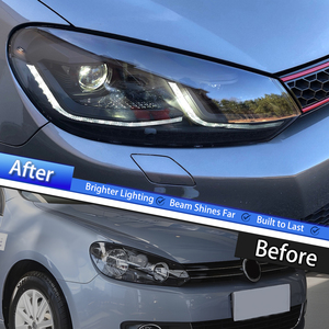 KGKB Gruppo Fari Anteriori per <span class=keywords><strong>VW</strong></span> <span class=keywords><strong>Golf</strong></span> 6 MK6 2010-2012, Aggiornamento <span class=keywords><strong>Golf</strong></span> <span class=keywords><strong>7.5</strong></span>, Fari LED Auto con Lente Proiettore, Accessori - Product Image 6
