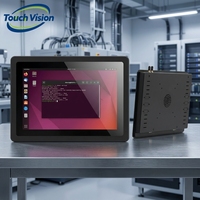 Panel PC Industrial Linux de 7, 10.1 y 15.6 Pulgadas, Ubuntu Debian, Computadora Táctil Integrada, Sin Ventilador, Robusta, para Integración de Sistemas e IoT