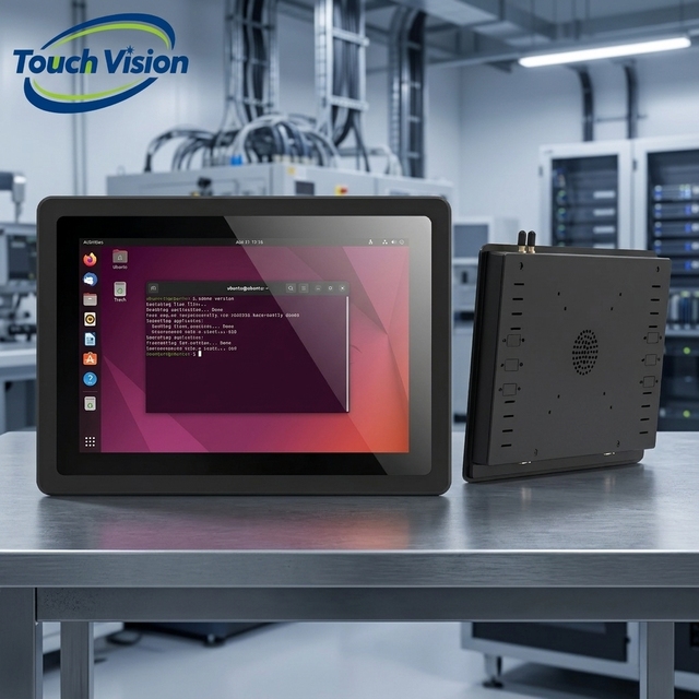 7 10.1 15.6 Inch Linux Industrial Panel PC Ubuntu Debian Embedded Touch Computer Fanless Rugged IPC for System Integration IoT