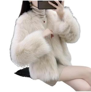 Manteaux d'hiver décontractés en laine et polyester de haute qualité pour femmes, doux, en fausse fourrure, en polaire, <span class=keywords><strong>pas</strong></span> chers - Product Image 5