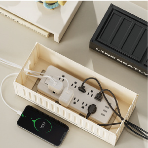 Grande boîte de rangement <span class=keywords><strong>pour</strong></span> câbles, idéale <span class=keywords><strong>pour</strong></span> les multiprises, les parasurtenseurs, les chargeurs, les adaptateurs, les câbles de télévision et d'<span class=keywords><strong>ordinateur</strong></span> - Product Image 3