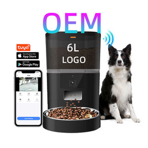 Alimentador automático <span class=keywords><strong>para</strong></span> mascotas OEM de 6L con aplicación de cámara, Control de vídeo, Voz bidireccional interactiva, 2 cuencos, dispensador de comida <span class=keywords><strong>para</strong></span> gatos y mascotas <span class=keywords><strong>para</strong></span> perros grandes - Product Image 1