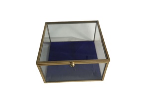 Caja de Joyería de Estilo Americano de Primera Calidad, Caja de Vidrio Antigua de Latón - Product Image 3