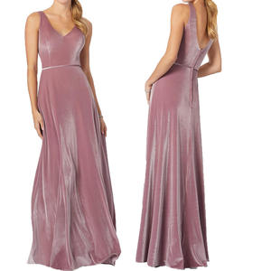 <span class=keywords><strong>De</strong></span> bal <span class=keywords><strong>de</strong></span> mariage robes longues Vintage v-cou sans manches étage longueur velours robes <span class=keywords><strong>de</strong></span> <span class=keywords><strong>demoiselle</strong></span> <span class=keywords><strong>d</strong></span>'<span class=keywords><strong>honneur</strong></span> - Product Image 1