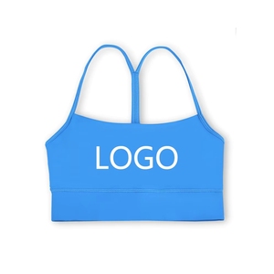 Wholesale Spring and Summer Nude Thin <strong>Straps</strong> Fitness <strong>Bra</strong> Simple Back Sexy Sports Underwear Women Running Halter Yoga - Product Image 3