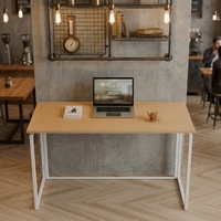 Bureau pliant moderne et ergonomique en fer, réglable en hauteur, robuste, pour usage commercial, mobilier de bureau, bureau à domicile et étude