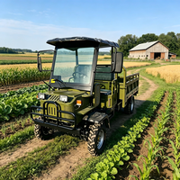 Mini-camion diesel polyvalent 2 roues motrices LOADPRO pour l'agriculture et la construction, véhicule utilitaire tout-terrain robuste avec une grande hauteur au sol