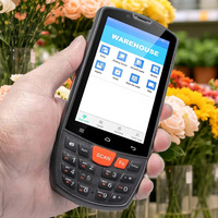 Terminal Android 4G Genggam Tangguh 4-Inci dengan Keypad, Dock Pengisian Daya, Pemindai Barcode 2D NFC Terintegrasi, Komunikasi RFID, GPS, dan BT
