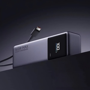 พาวเวอร์แบงค์ 165W MAX 10000mAh ชาร์จเร็ว 120W ตัวเครื่องอะลูมิเนียม ชาร์จเร็วแบบ Dual Port USB สำหรับการเดินทาง - Product Image 6