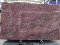 Dalles de quartzite fusionné poli en pierre naturelle de luxe moderne SH STONE, marbre rouge pour mur décoratif intérieur