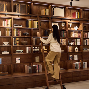 <span class=keywords><strong>Bibliothèque</strong></span> murale en bois de style <span class=keywords><strong>baroque</strong></span> pour salon, meuble <span class=keywords><strong>bibliothèque</strong></span>, étagère pour la maison, le bureau, multifonctionnelle - Product Image 4
