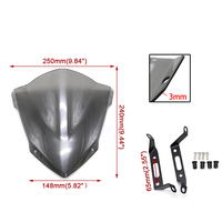 HONGPA Moto Pièces Et Accessoires Moto Pare-Brise Pare-Brise Phare carénage pour Yamaha MT-07 FZ-07 2018-2020