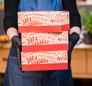 Papel de comida rápida Coreana de grado alimenticio para llevar personalizado Hot Dog <span class=keywords><strong>Restaurant</strong></span> To Go Caja de embalaje de hamburguesa de pollo frito - Product Image 4