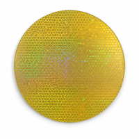 Autocollant holographique en or nid d'abeille personnalisé, micro-motif, étiquette de sécurité anti-contrefaçon pour pochette de masque facial