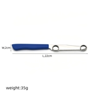 RVS 2-in-1 fruit- en schilmesjesset met antislip handvat, multifunctionele groenteschiller