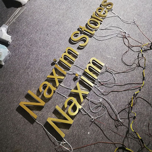 Letras LED de acero inoxidable, letreros retroiluminados con el <span class=keywords><strong>alfabeto</strong></span> en 3D, #304 - Product Image 4
