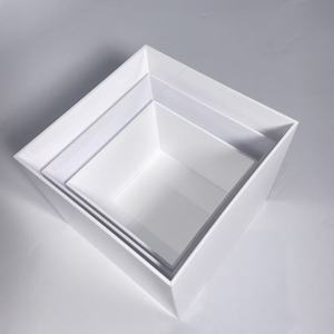 Cao cấp trắng 5 mặt Acrylic tự chọn thực phẩm Rack hiển thị hình khối hộp đứng cho bên hiển thị thực phẩm làm bằng 3mm perspex - Product Image 3