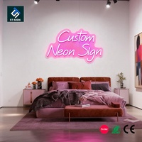 Lumières néon 3D LED et lettres lumineuses Shuntai, alimentées par AC/DC, étanches IP65, pour la décoration de la maison, les jeux, les événements, les enseignes extérieures en acrylique