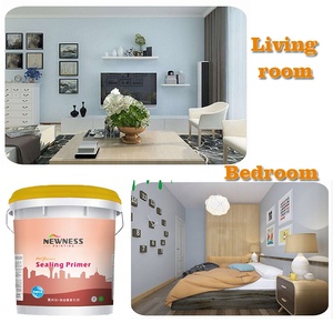 Pintura de pared acrílica ecológica, resistente a álcalis, imprimación de resina, revestimiento de construcción <span class=keywords><strong>Interior</strong></span>, rodillo de pulverización de acero - Product Image 6