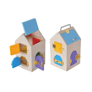 Bestseller Holz materialien Montessori Lock und Key House Toy Set - Product Image 1