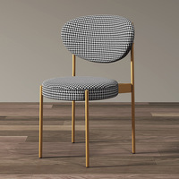 Chaise de salle à manger tournante LOFT moderne simple avec dossier Home Office Hotel Kitchen Cafe Restaurant Furniture