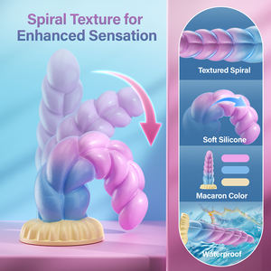 Vibrador Dildo Juguetes Sexuales, Dildos Realistas con Ventosa 8 Modos de Vibración, Control Remoto de Silicona Vibrante Juguete <span class=keywords><strong>Anal</strong></span> de Fantasía - Product Image 3