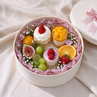 Boîte à gâteau ronde en bois jetable, emballage de boulangerie biodégradable, récipient de cuisson avec couvercle pour cheesecake, pâtisserie, dessert, boîte cadeau