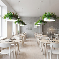 Luminaire suspendu LED moderne en forme de plante verte, design biophilique, pour restaurant, bistrot, hôtel, table à manger, décoration intérieure