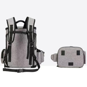 حقيبة القط والكلب الجديدة حقائب الحيوانات الأليفة سعة كبيرة محمولة قابلة للطي حقيبة ظهر شبكية قابلة للتوسيع تنفس شعار التخصيص بالجملة - Product Image 3