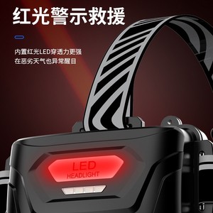 Linterna Frontal LED Recargable de 5W y 2400mAh para Camping, Pesca y Trabajo al Aire Libre - Product Image 4