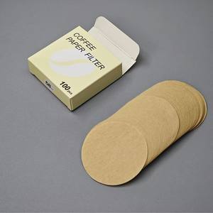 Papier <span class=keywords><strong>filtre</strong></span> 50 g/m² en forme de R, boîte de filtres à café ronds, papier <span class=keywords><strong>filtre</strong></span> pour machine à expresso - Product Image 4