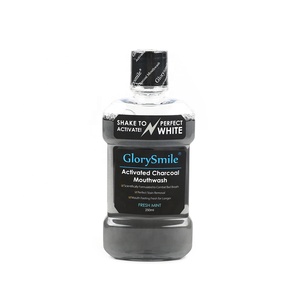 Contenance 250 ml personnalisable avec Logo privé, bouteille en plastique au <span class=keywords><strong>charbon</strong></span> <span class=keywords><strong>actif</strong></span> pour un usage domestique, accessoire de blanchiment de la bouche - Product Image 3