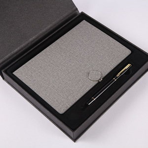 Nhật Ký Văn Phòng Kinh Doanh A5 Từ Vòng Nút Bông Dệt PU Tùy Chỉnh Trường A5 Máy Tính Xách Tay Bộ Quà Tặng Cho Sinh Viên Với Bút - Product Image 3