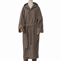 Peignoir épais en tissu gaufré pour hôtel et spa, avec capuche, pour femme, ultra doux, longueur intégrale, vente au détail, directement de l'usine