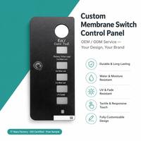 Verre trempé sérigraphié noir ultra-clair et durable de haute qualité, panneau tactile personnalisé, clavier, marque KeyPadOne, montage adhésif