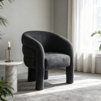 CARLFORD Moderne Sofasessel Stoff Einzelsessel Wohnzimmersessel Lounge-Akzentsessel Skandinavischer Stil Sessel