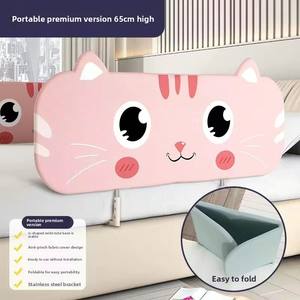 <span class=keywords><strong>Barrière</strong></span> de <span class=keywords><strong>lit</strong></span> en métal portable pour garde-corps de sécurité de prévention des chutes pour enfants et adultes avec matériau Oxford - Product Image 5