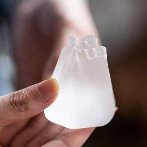 Glass Lid Holder Crystal Diamond Shape Teapot Accessory For Kung Fu <b>Tea</b> <b>Set</b> Home Use - Product Image 2