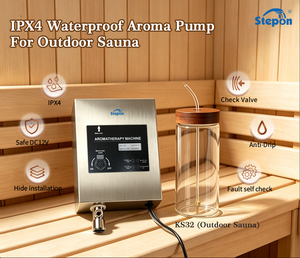 Service OEM/ODM, Pompe à arôme de <span class=keywords><strong>sauna</strong></span> de haute qualité avec système de pulvérisation automatique, minuterie réglable, valve de retenue et fonction de mémoire de coupure de courant - Product Image 4