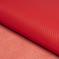 Vente en gros usine Tissu en cuir fibre de carbone 3K sergé uni brillant mat avec support en microfibre pour automobile, canapé et mobilier