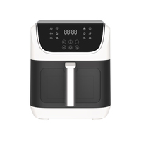 Friteuse à air électrique domestique sans huile de 7 litres avec double chauffage et écran tactile