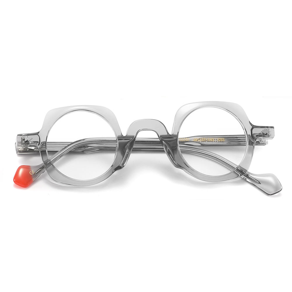 Shop Italy Design Retro Round Eyeglasses Frames Mens Acetate