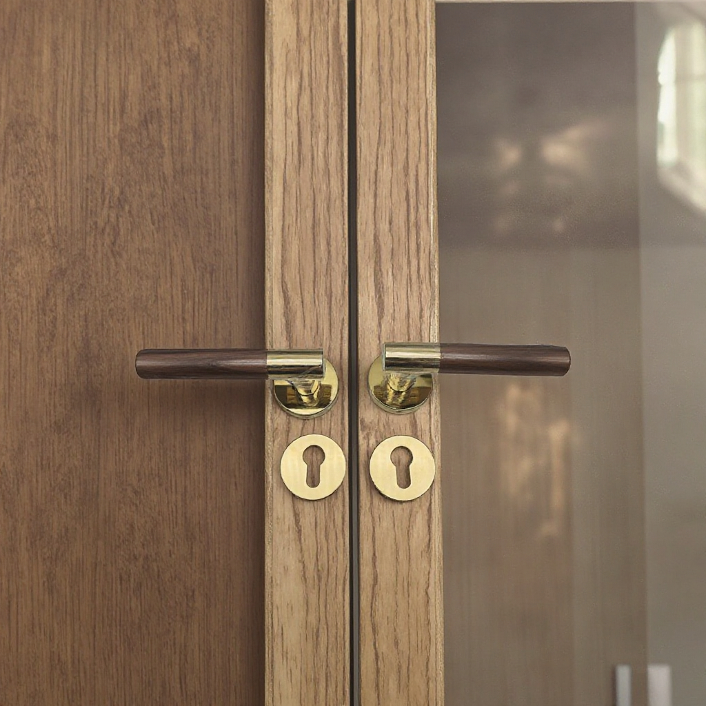 Modern Design Customized Color Zinc Alloy Round Split Mortise Door Lock Handle Hot Sale Door Lever for Apartment Wooden Door