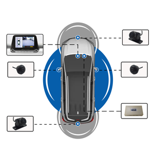 Wemaer 4 voies 720P entrée vidéo 2D 360 degrés panoramique sécurité Vision nocturne système <span class=keywords><strong>de</strong></span> caméra <span class=keywords><strong>de</strong></span> voiture pour Benz Honda Nissan Toyota - Product Image 5