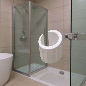 Abrazadera de goma para asiento de baño, conector de tubo de plástico blanco de 32 mm para equipo de seguridad en el baño - Product Image 3