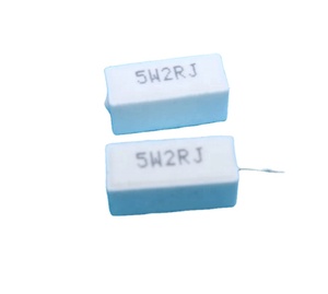 Résistance de puissance Résistance de ciment 5W2RJ 5W <span class=keywords><strong>2</strong></span> Ohms <span class=keywords><strong>2</strong></span> 5W Type horizontal - Product Image 1