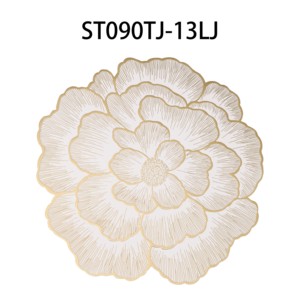 Sous-verres en cuir artificiel PVC en gros pour décorations de table de mariage, tapis de drainage avec bols, sets de table pour la cuisine - Product Image 2