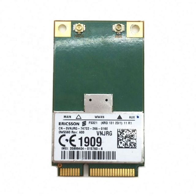 Wireless Adapter Card for F5321gw Wireless Dell DW5560 5560 3G WWAN MINI PCI-E GSM GPRS EDGE UMTS WCDMA HSPA+21MB GPS Module